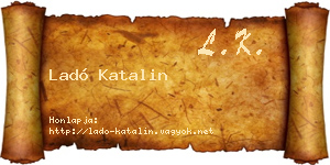 Ladó Katalin névjegykártya
